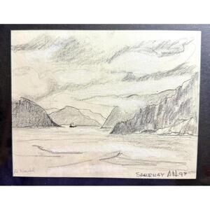 Quebec ART – Original Alain Nantel – Saguenay 1997 - Graphite